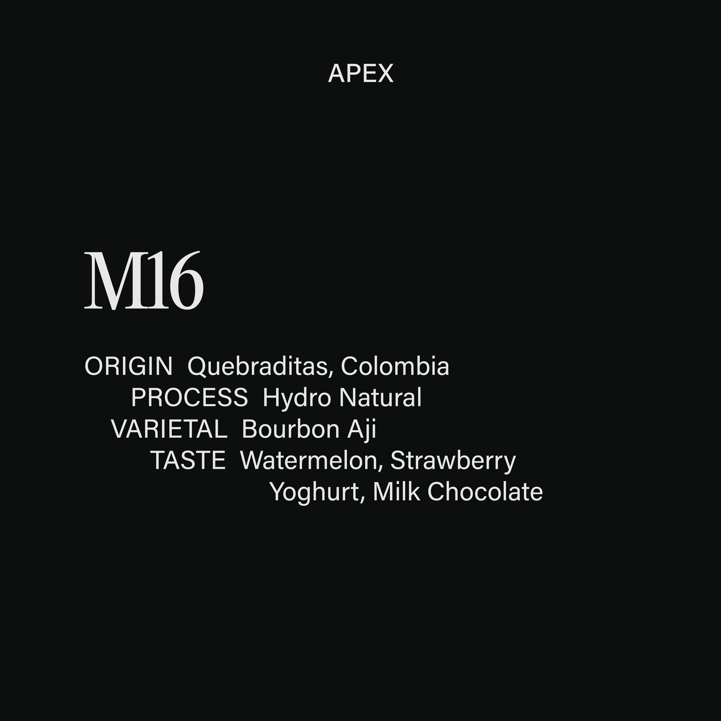 M16 - Hydro Natural Bourbon Aji